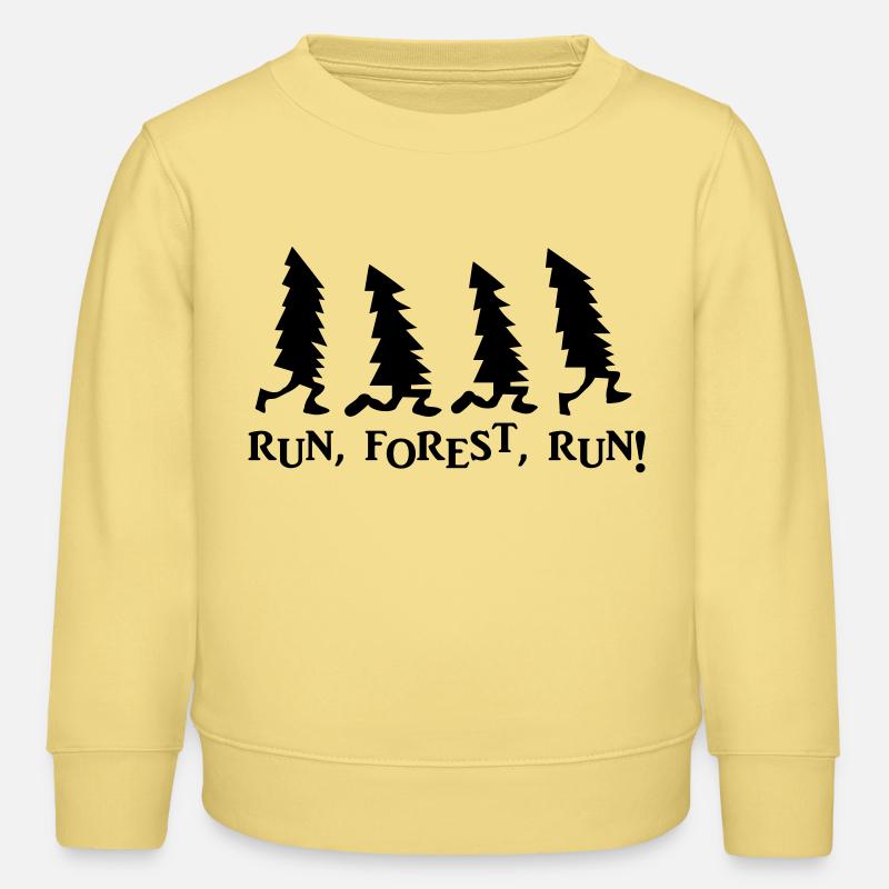 Run Forest Run - Kids Organic Sweatshirt by Stanley/Stella - viva yellow