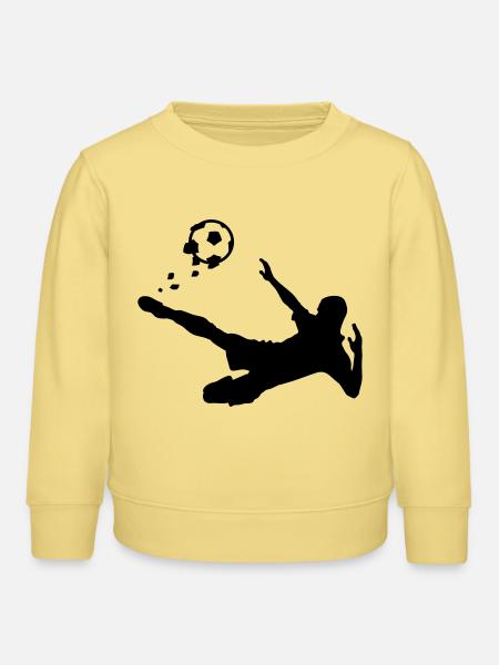 Fußball - Kinder Organic Sweatshirt Mini Changer von Stanley/Stella - Gelb Viva