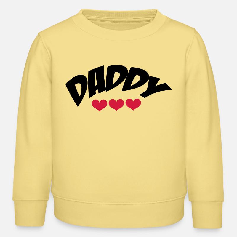 Daddy - Sweat enfant bio Stanley/Stella - jaune viva 