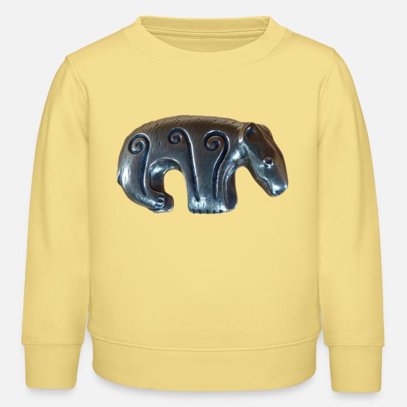 Kalevala Silberbär - Kinder Organic Sweatshirt Mini Changer von Stanley/Stella - Gelb Viva 