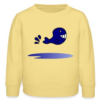VACANCES. BONNES VACANCES. MAÎTRESSE. MAÎTRE. PROF - Sweat enfant bio Stanley/Stella - jaune viva  - Devant - AI Model Kid Male (0cm)
