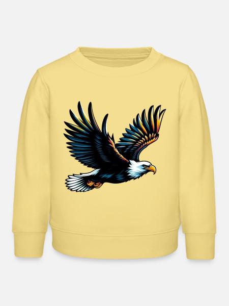 Adler - Kinder Organic Sweatshirt Mini Changer von Stanley/Stella - Gelb Viva 