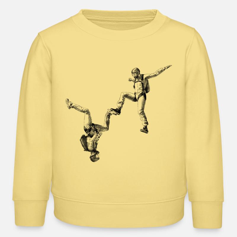 Freefly Skydiving - Kinder Organic Sweatshirt Mini Changer von Stanley/Stella - Gelb Viva 