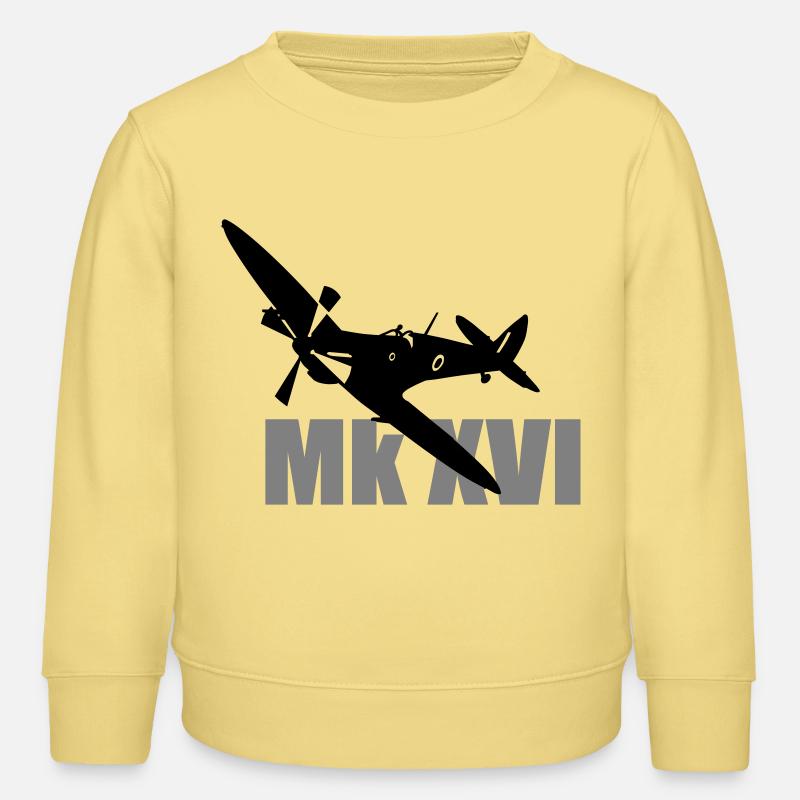 Spitfire Mk 16 - Sweat enfant bio Stanley/Stella - jaune viva 