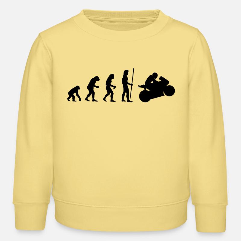 evolution_motorbike1 - Sweat enfant bio Stanley/Stella - jaune viva 