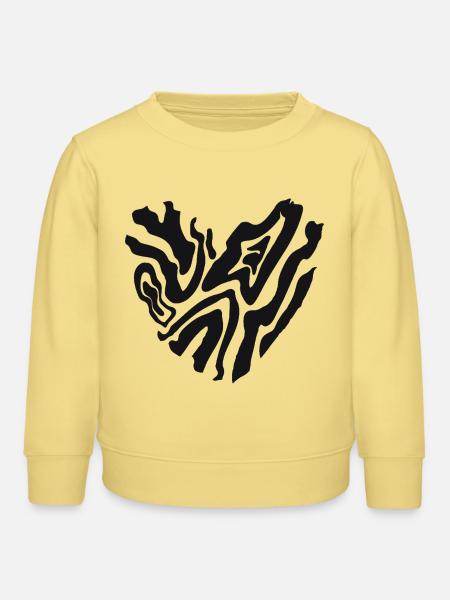 Heart Tigerheart - Kinder Organic Sweatshirt Mini Changer von Stanley/Stella - Gelb Viva