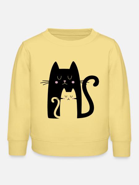 Kätzchen - Kinder Organic Sweatshirt Mini Changer von Stanley/Stella - Gelb Viva