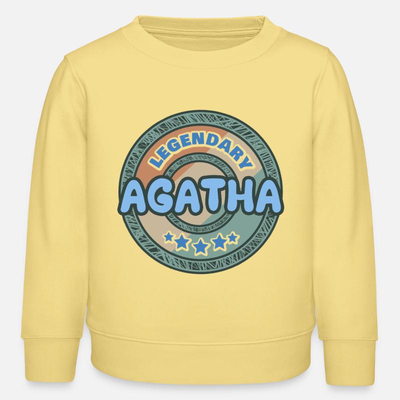 Agatha comme idée de cadeau - Sweat enfant bio Stanley/Stella - jaune viva 