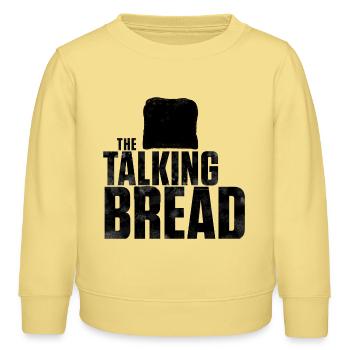 the talking bread total black - Kinder Organic Sweatshirt Mini Changer von Stanley/Stella - Gelb Viva  - Vorne - AI Model Kid Male (0cm)