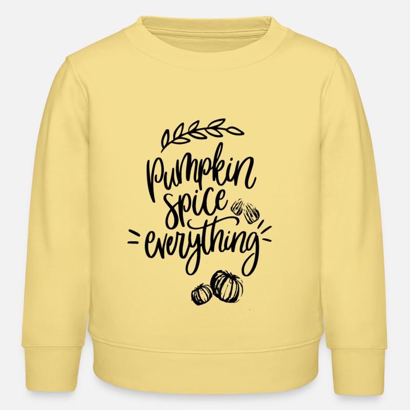 Pumpkin Spice Everything - Kinder Organic Sweatshirt Mini Changer von Stanley/Stella - Gelb Viva 