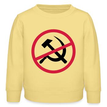Signe du communisme interdit - Sweat enfant bio Stanley/Stella - jaune viva  - Devant - AI Model Kid Male (0cm)