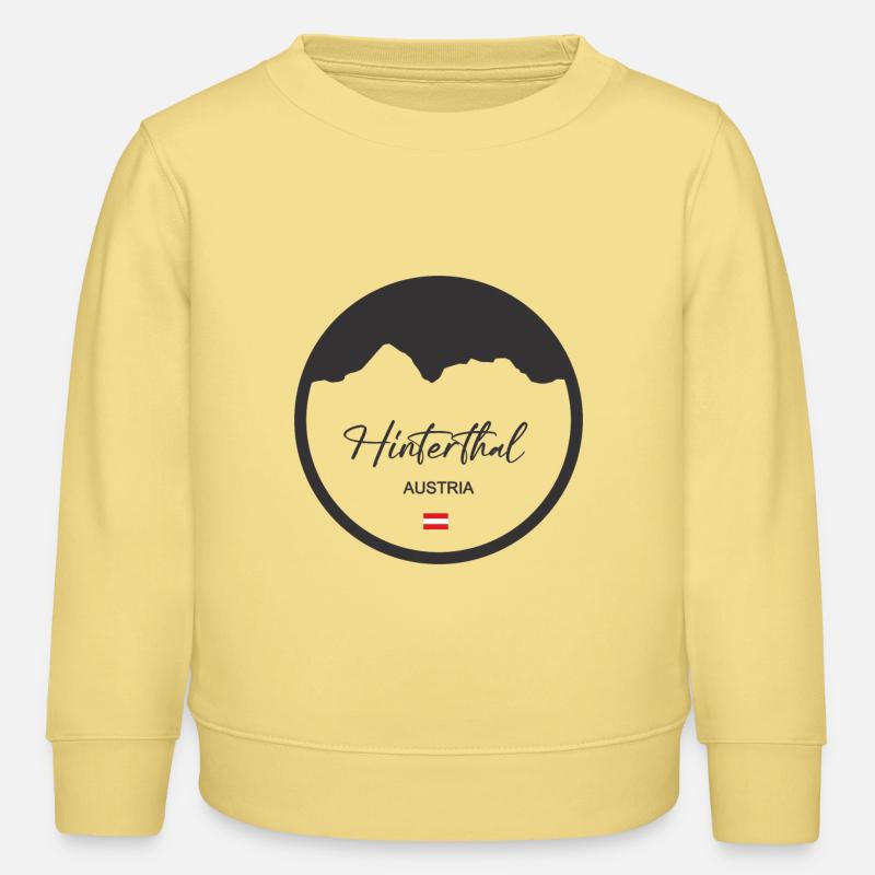 Hinterthal in dunkelgrau! - Kinder Organic Sweatshirt Mini Changer von Stanley/Stella - Gelb Viva 