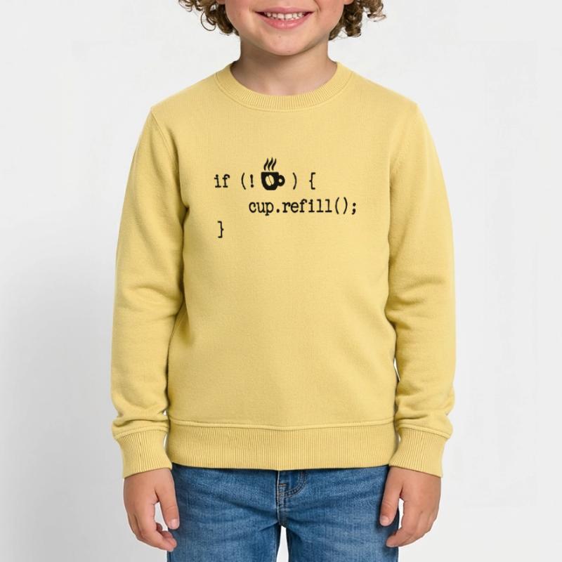 Developer Programmierer Code Webentwickler Debug Kinder Organic Sweatshirt Mini Changer von Stanley/Stella