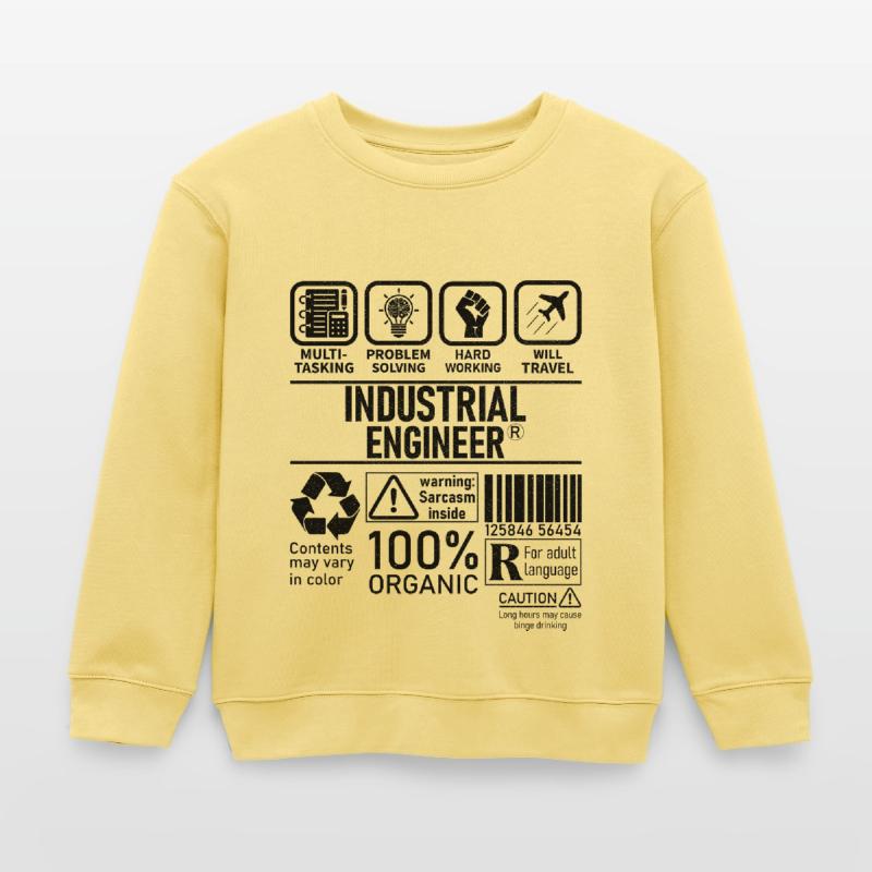 Industrial Engineer multi tasking problem solving Kids Organic Sweatshirt by Stanley/Stella