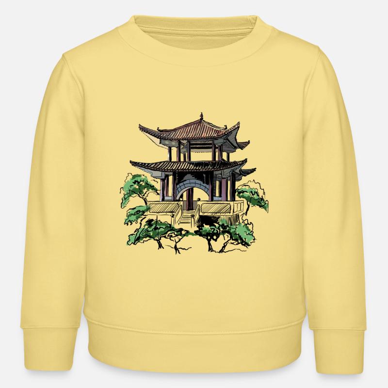 Pagode - Kinder Organic Sweatshirt Mini Changer von Stanley/Stella - Gelb Viva 