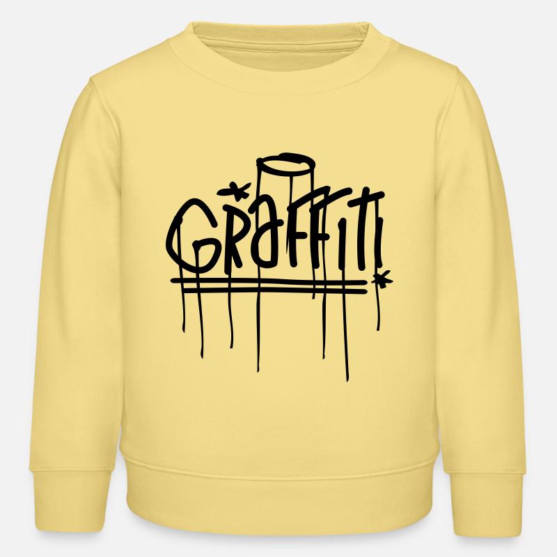 graffiti - Sweat enfant bio Stanley/Stella - jaune viva 