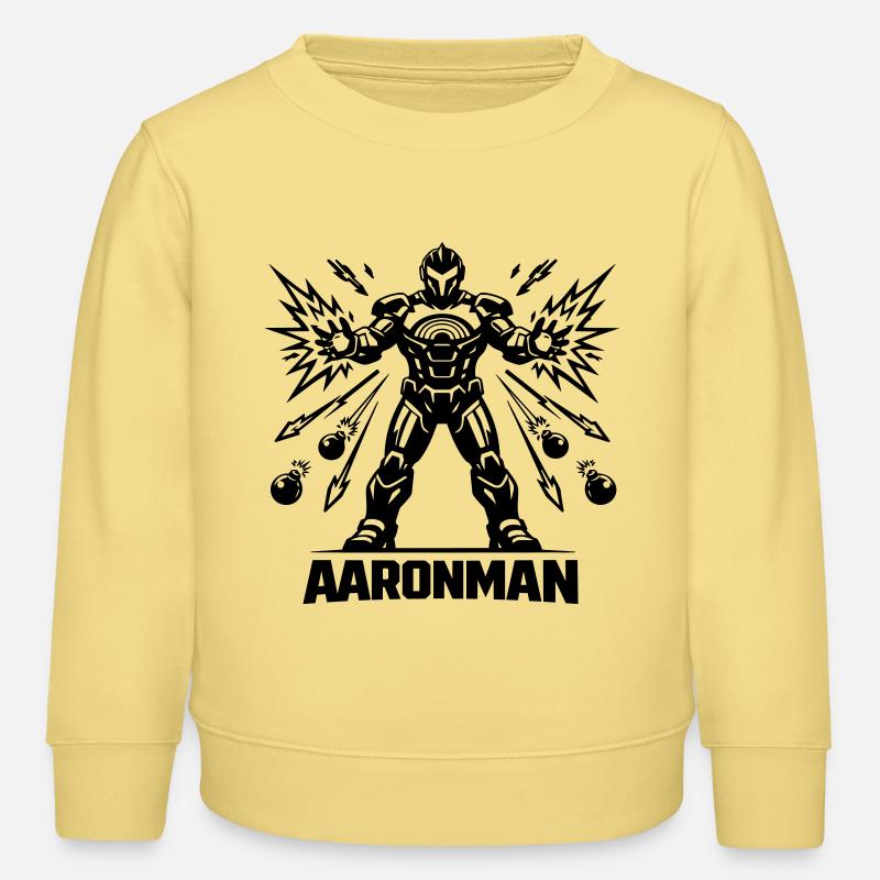 Aronman - Sweat enfant bio Stanley/Stella - jaune viva 