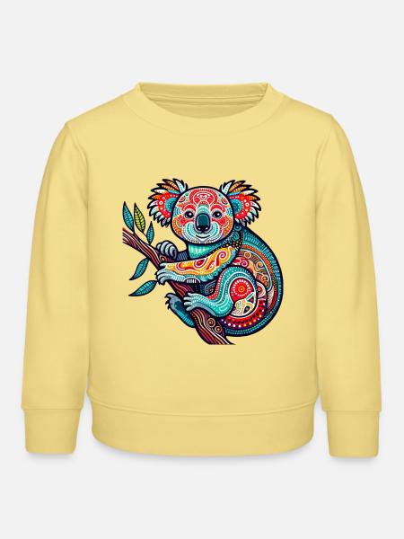 Koala - Kinder Organic Sweatshirt Mini Changer von Stanley/Stella - Gelb Viva 