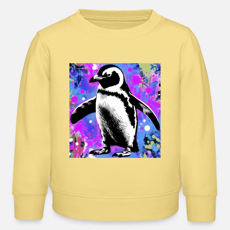 Pinguin - Kinder Organic Sweatshirt Mini Changer von Stanley/Stella - Gelb Viva