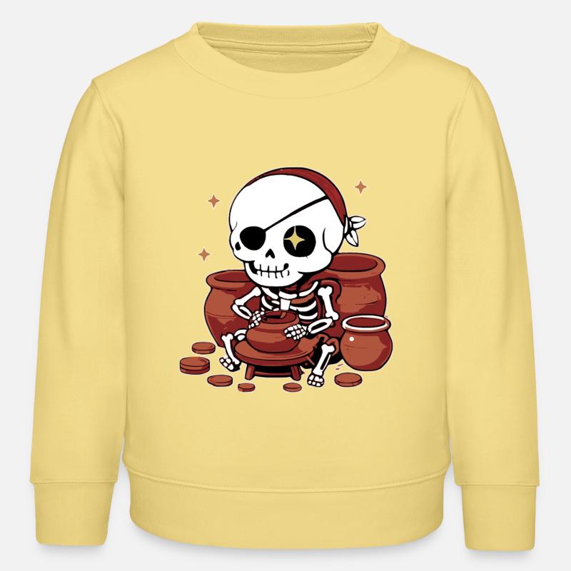 Mein eigener Schatz herschaffen – Kunstausgabe - Kinder Organic Sweatshirt Mini Changer von Stanley/Stella - Gelb Viva 