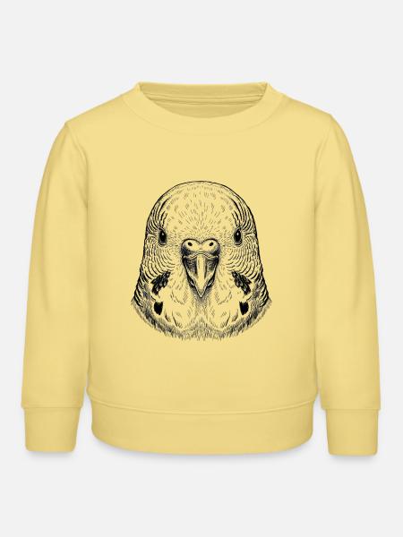 Wellensittich - Kinder Organic Sweatshirt Mini Changer von Stanley/Stella - Gelb Viva