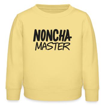 Noncha Maître - Sweat enfant bio Stanley/Stella - jaune viva  - Devant - AI Model Kid Male (0cm)