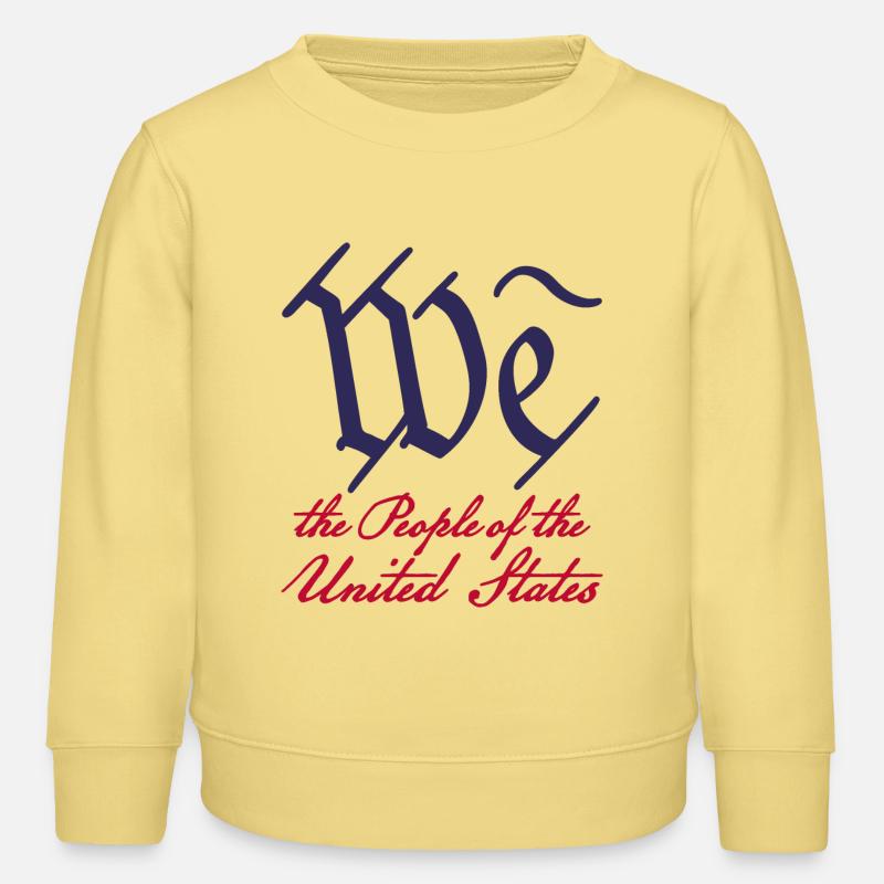 Wir, das Volk 2 - Kinder Organic Sweatshirt Mini Changer von Stanley/Stella - Gelb Viva 