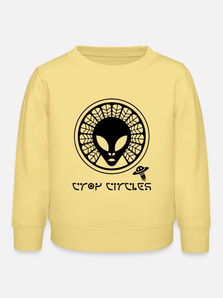 Uralter außerirdischer Kornkreis - Kinder Organic Sweatshirt Mini Changer von Stanley/Stella - Gelb Viva