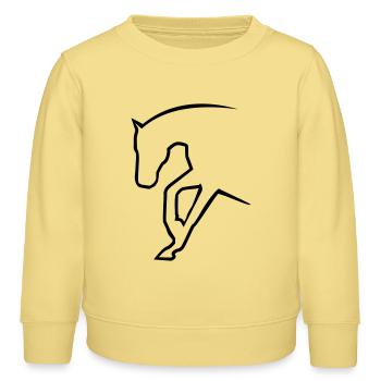 6061912 121501634 sliding stop - Kids Organic Sweatshirt by Stanley/Stella - viva yellow  - Front - AI Model Kid Male (0cm)