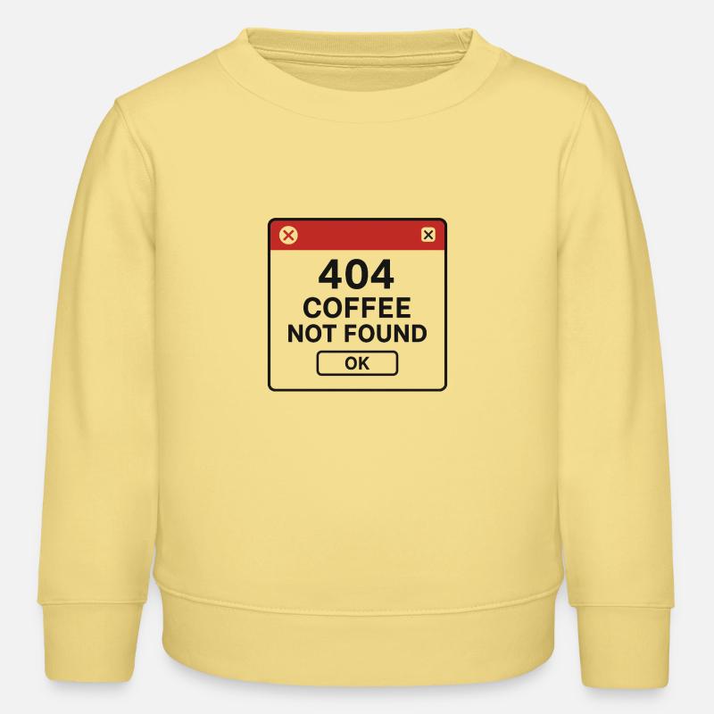 404 coffee not found - Kinder Organic Sweatshirt Mini Changer von Stanley/Stella - Gelb Viva