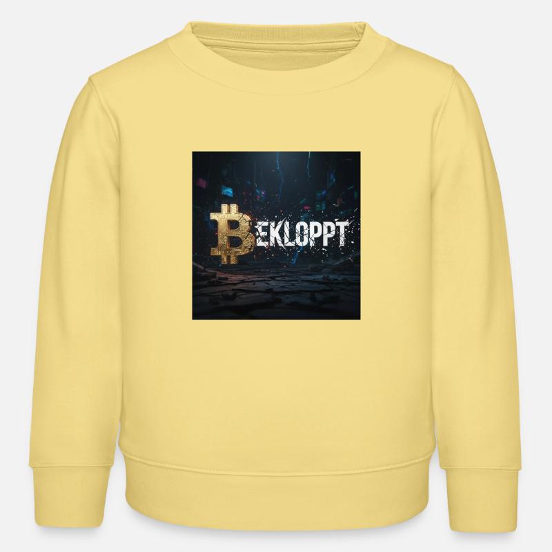 Bitcoin Explosion Crypto Chaos - Sweat enfant bio Stanley/Stella - jaune viva 