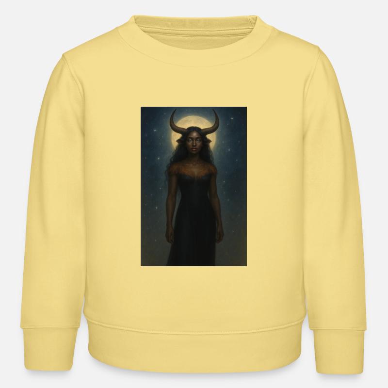 Déesse Mystique de la Corne - Sweat enfant bio Stanley/Stella - jaune viva 