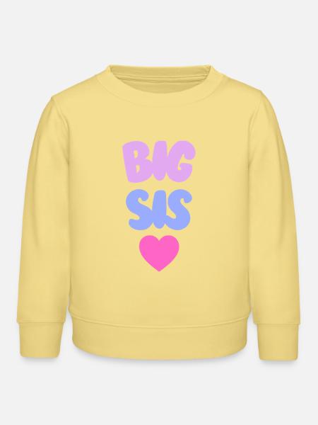 Big Sis Love - Kinder Organic Sweatshirt Mini Changer von Stanley/Stella - Gelb Viva