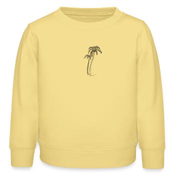 Palmiers à noix de coco - Sweat enfant bio Stanley/Stella - jaune viva  - Devant - AI Model Kid Male (0cm)