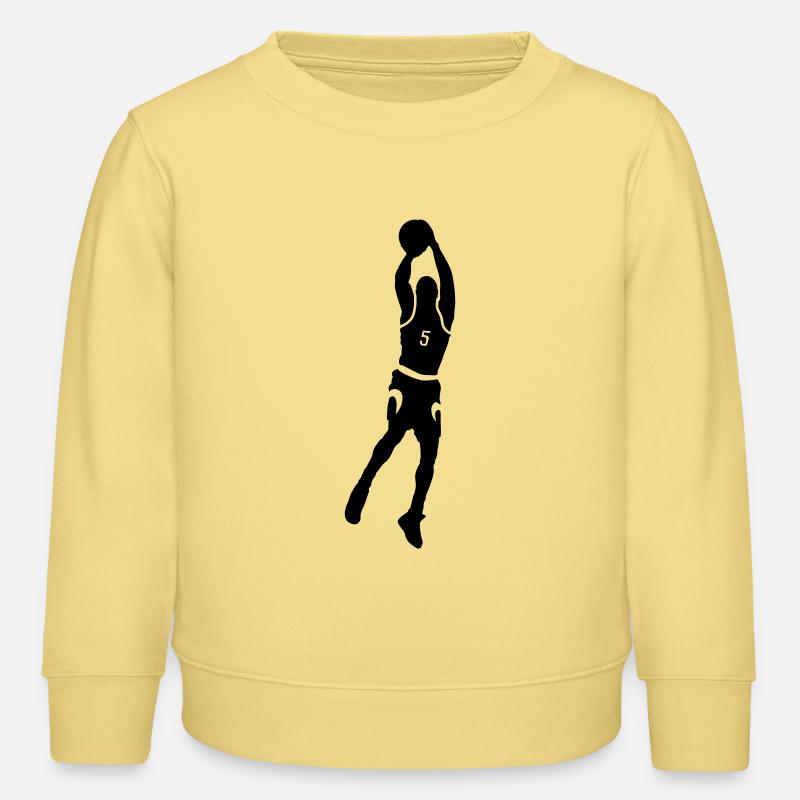 Basket-ball - Sweat enfant bio Stanley/Stella - jaune viva