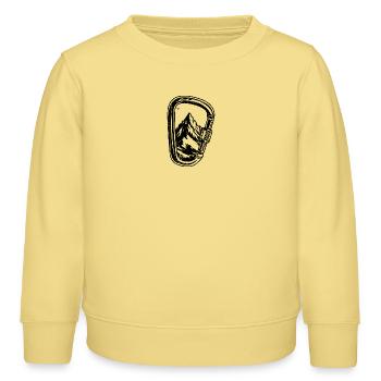 Téléchargement de conception requis - Sweat enfant bio Stanley/Stella - jaune viva  - Devant - AI Model Kid Male (0cm)