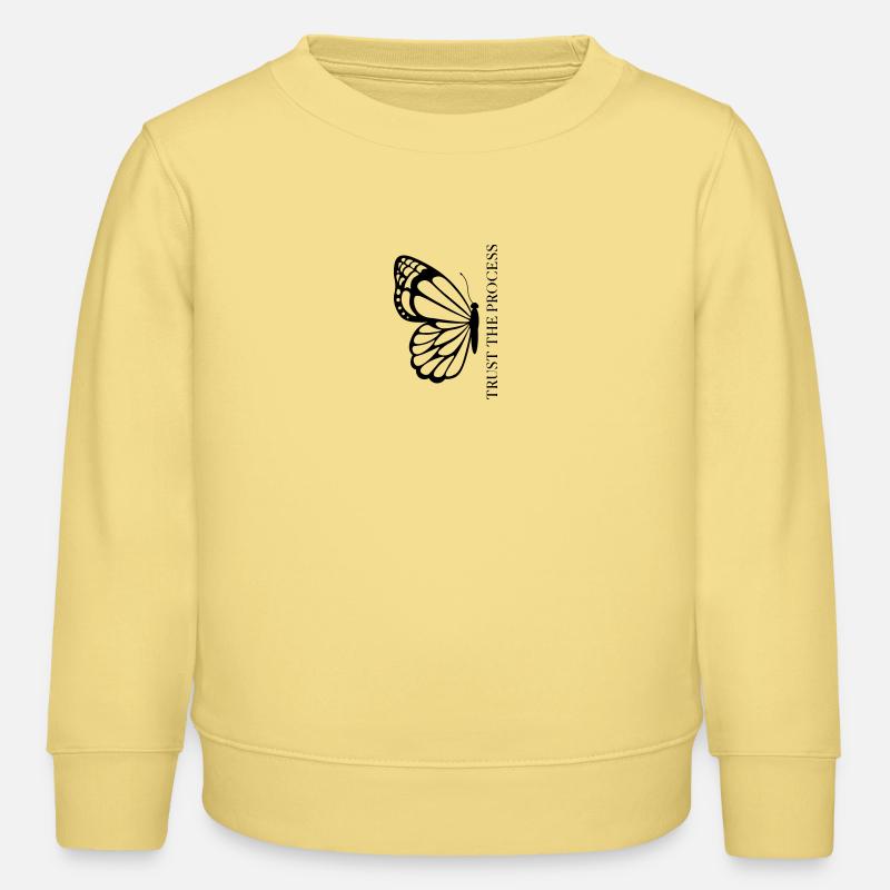 Trust the Process Butterfly Minimal Tee - Sweat enfant bio Stanley/Stella - jaune viva 