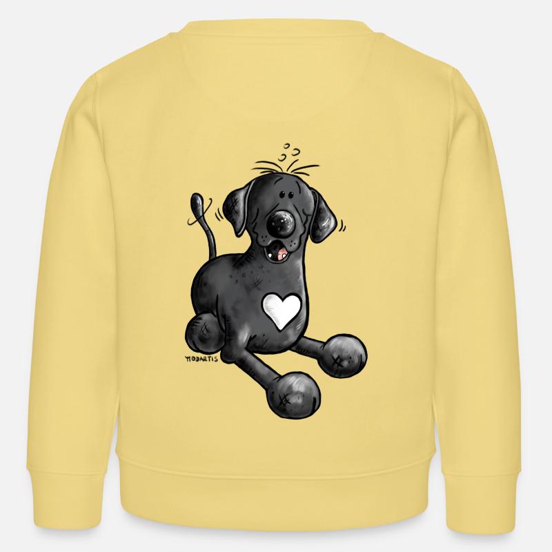 Labrador retriever chien comique design - Sweat enfant bio Stanley/Stella - jaune viva