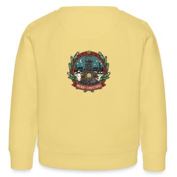Scintillement de lanterne : Pays des merveilles hivernal - Sweat enfant bio Stanley/Stella - jaune viva  - Dos - AI Model Kid Male (0cm)