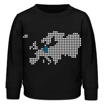 deutschland - Kinder Organic Sweatshirt Mini Changer von Stanley/Stella - Schwarz - Vorne - AI Model Kid Male (0cm)
