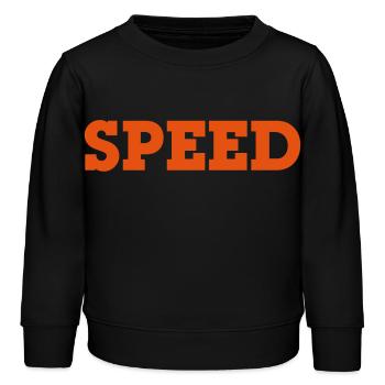 speed - Sweat enfant bio Stanley/Stella - noir - Devant - AI Model Kid Male (0cm)