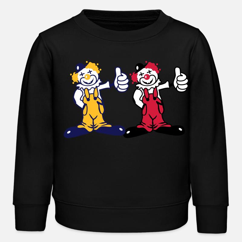 Un clown drôle - Sweat enfant bio Stanley/Stella - noir