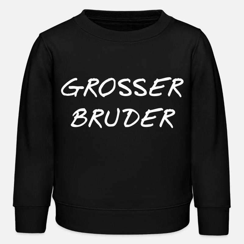 Grosser bruder - Kinder Organic Sweatshirt Mini Changer von Stanley/Stella - Schwarz