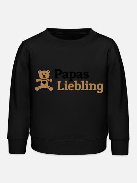 Papas Liebling - Kinder Organic Sweatshirt Mini Changer von Stanley/Stella - Schwarz