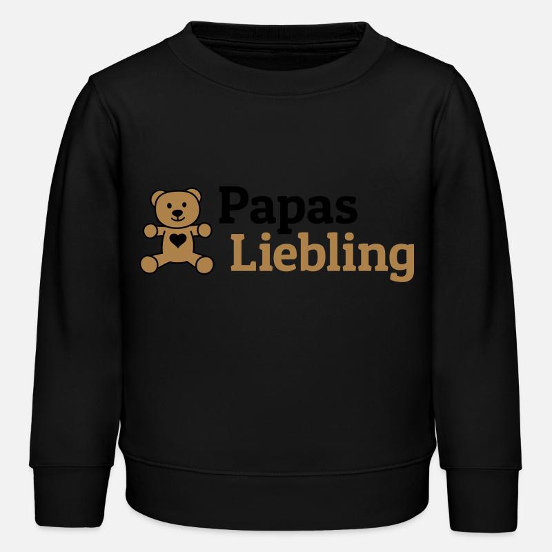 Papas Liebling - Kinder Organic Sweatshirt Mini Changer von Stanley/Stella - Schwarz