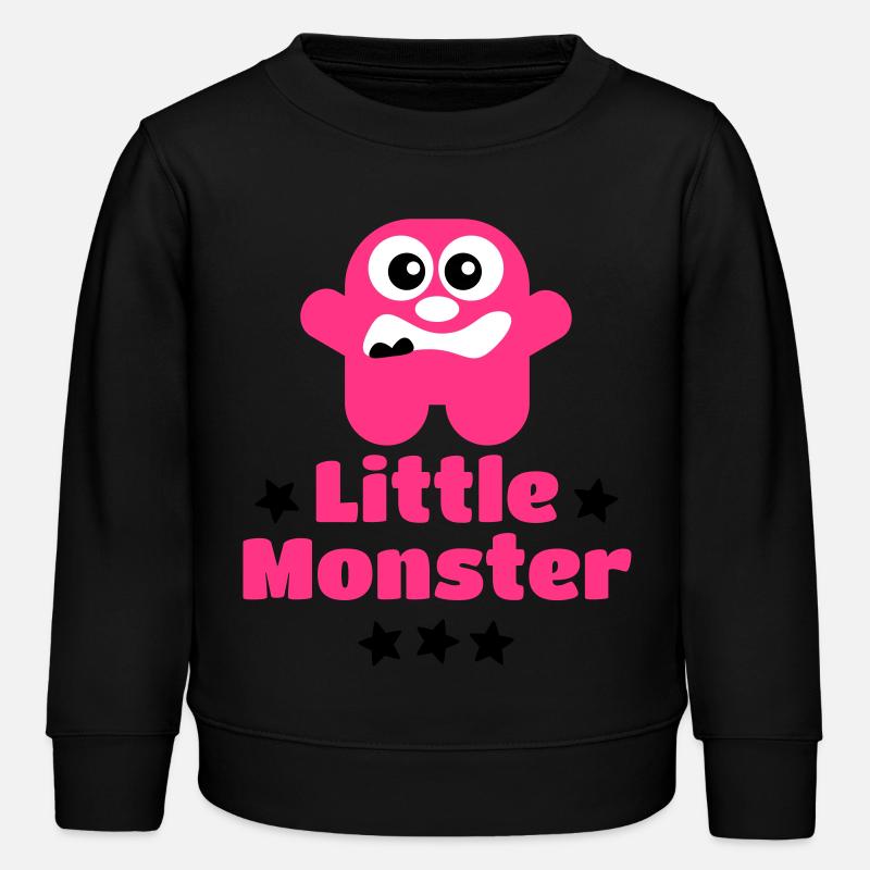Little Monster petit monstre - Sweat enfant bio Stanley/Stella - noir
