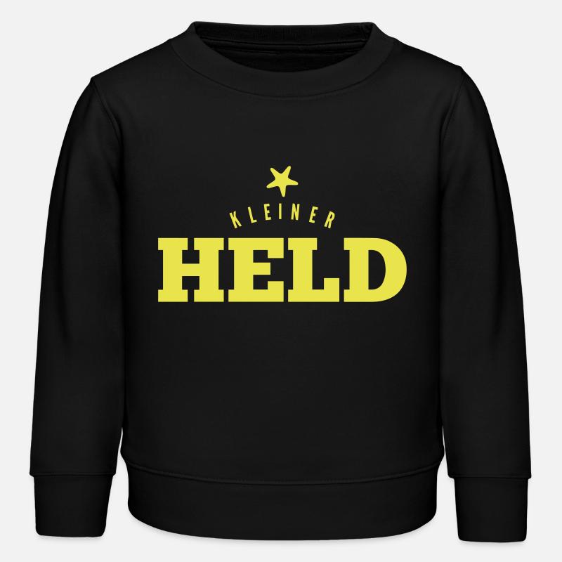 Kleiner Held - Kinder Organic Sweatshirt Mini Changer von Stanley/Stella - Schwarz