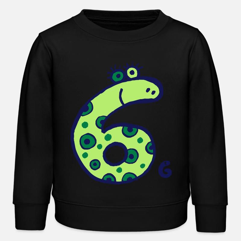monster six - Kids Organic Sweatshirt by Stanley/Stella - black