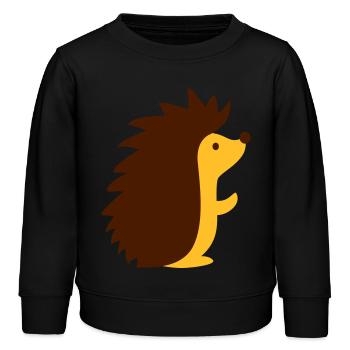Hérisson - Sweat enfant bio Stanley/Stella - noir - Devant - AI Model Kid Male (0cm)
