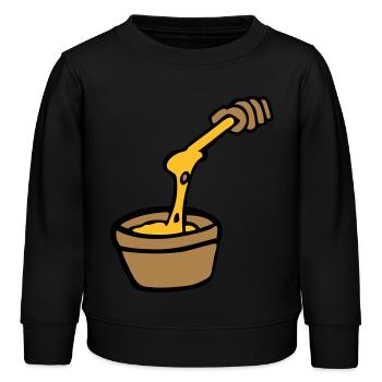aligot fromage fondue cuisine française Cantal - Sweat enfant bio Stanley/Stella - noir - Devant - AI Model Kid Male (0cm)